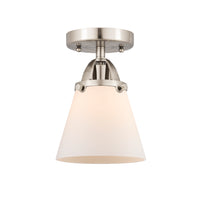 Nouveau Semi-Flush Mount Brushed Satin Nickel