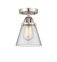 Nouveau Semi-Flush Mount Brushed Satin Nickel