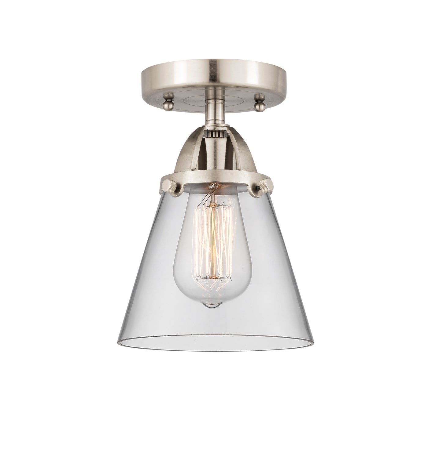 Nouveau Semi-Flush Mount Brushed Nickel
