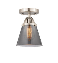 Nouveau Semi-Flush Mount Brushed Satin Nickel
