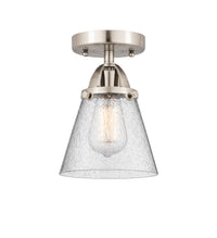Nouveau Semi-Flush Mount Brushed Satin Nickel