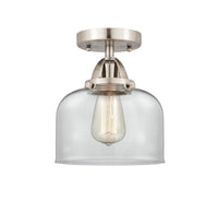 Nouveau Semi-Flush Mount Brushed Satin Nickel