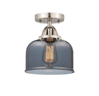 Nouveau Semi-Flush Mount Brushed Satin Nickel