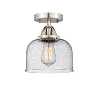 Nouveau Semi-Flush Mount Brushed Satin Nickel