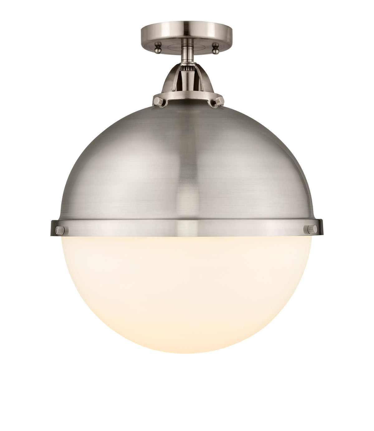 Hampden 13-Inch 1-Light Semi-Flush Mount with LED Bulb 15.875-Inch High