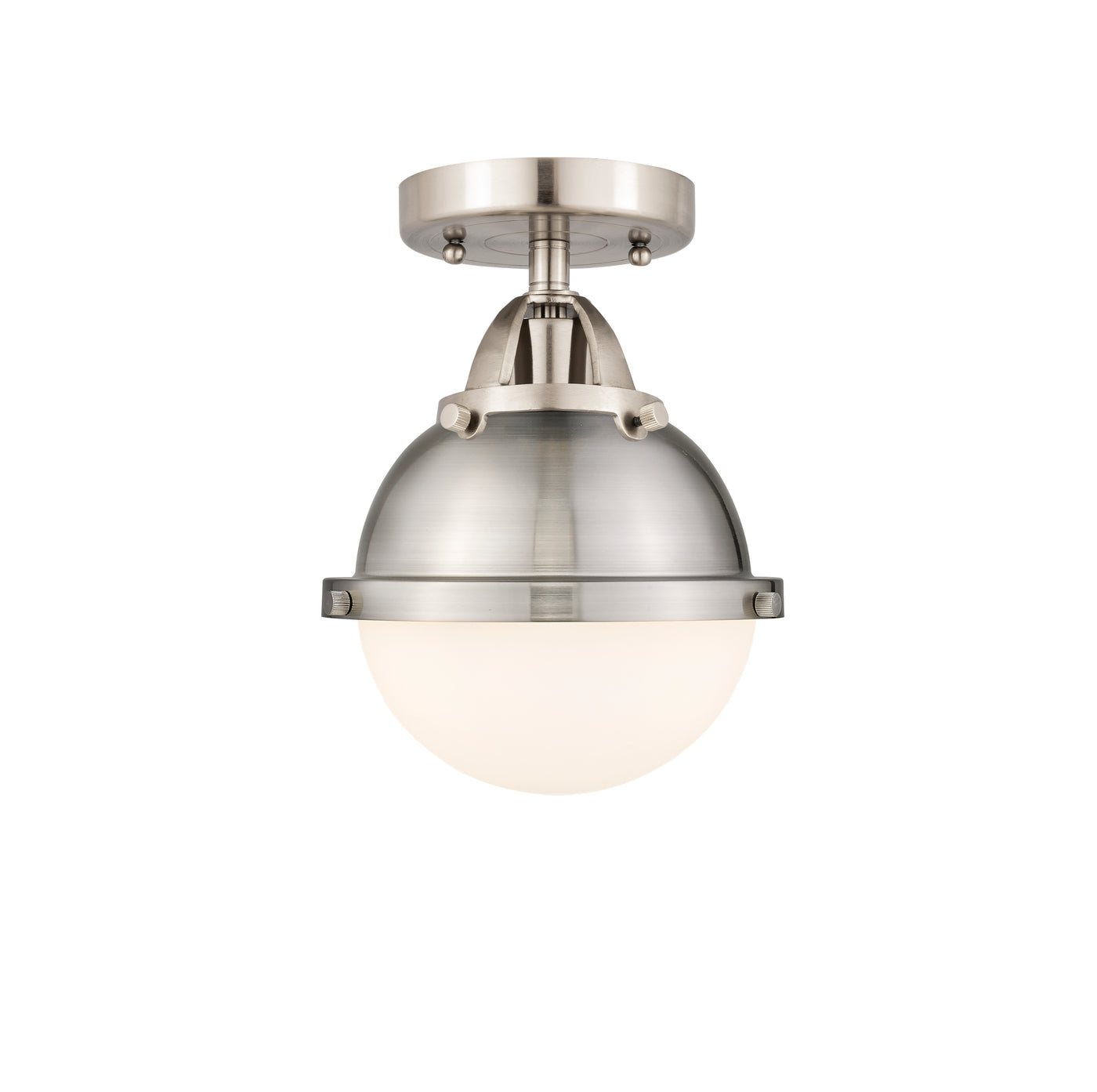 Nouveau Semi-Flush Mount Brushed Satin Nickel