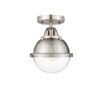 Nouveau Semi-Flush Mount Brushed Satin Nickel