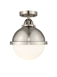 Nouveau Semi-Flush Mount Brushed Satin Nickel