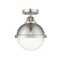 Nouveau Semi-Flush Mount Brushed Satin Nickel