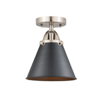 Nouveau Semi-Flush Mount Brushed Satin Nickel