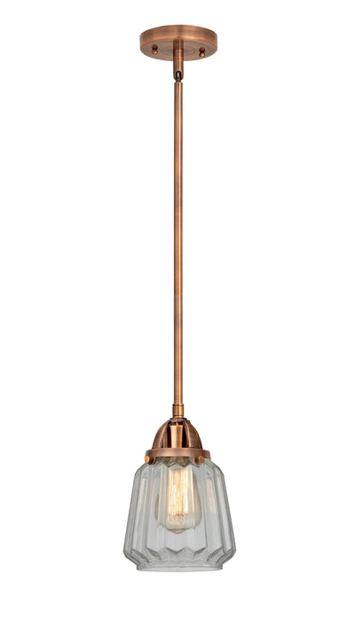 Nouveau 2 Mini Pendant Antique Copper Finish