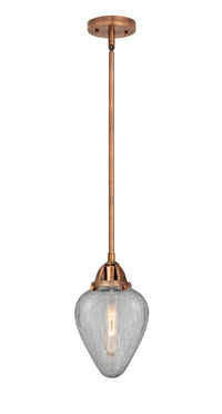 Nouveau 2 Mini Pendant Antique Copper Brass