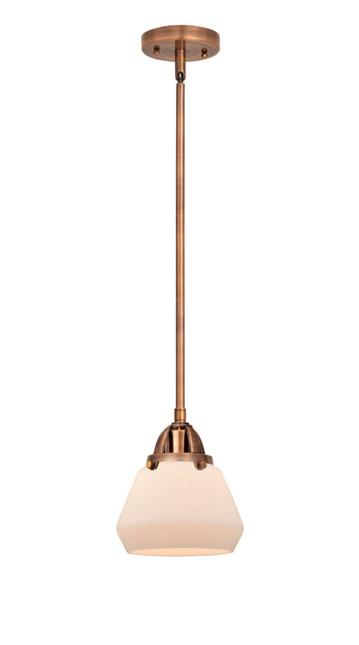 Nouveau 2 Mini Pendant Antique Copper Brass