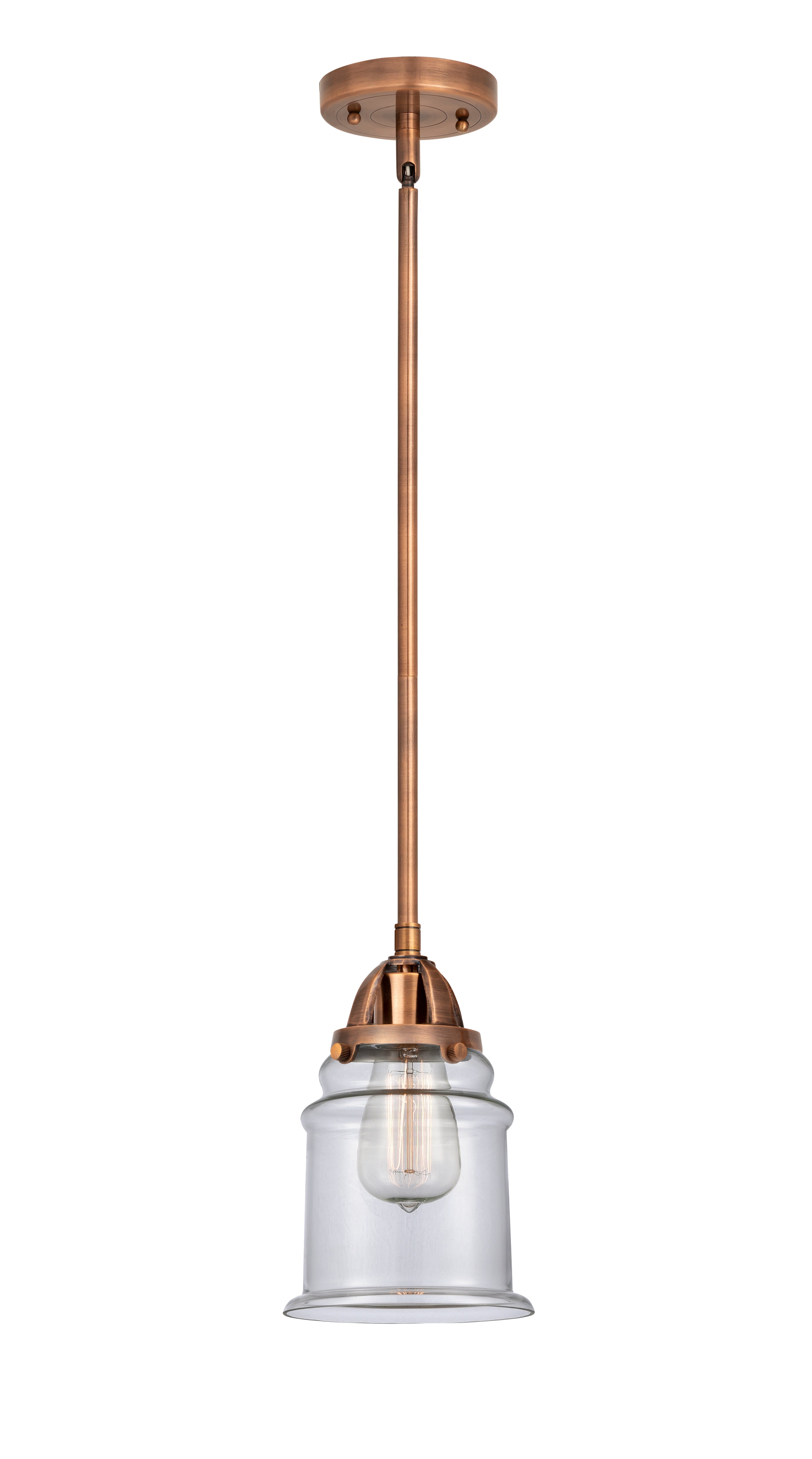 Nouveau 2 Mini Pendant Antique Copper