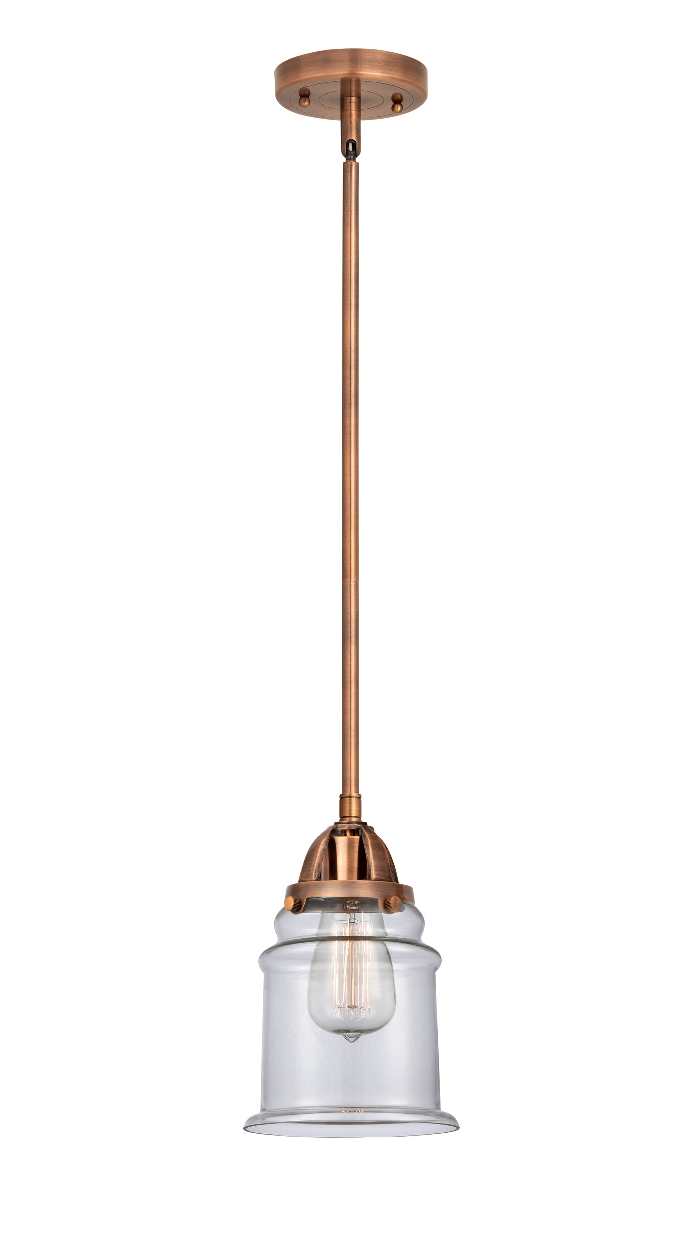 Nouveau 2 Mini Pendant Antique Copper Finish