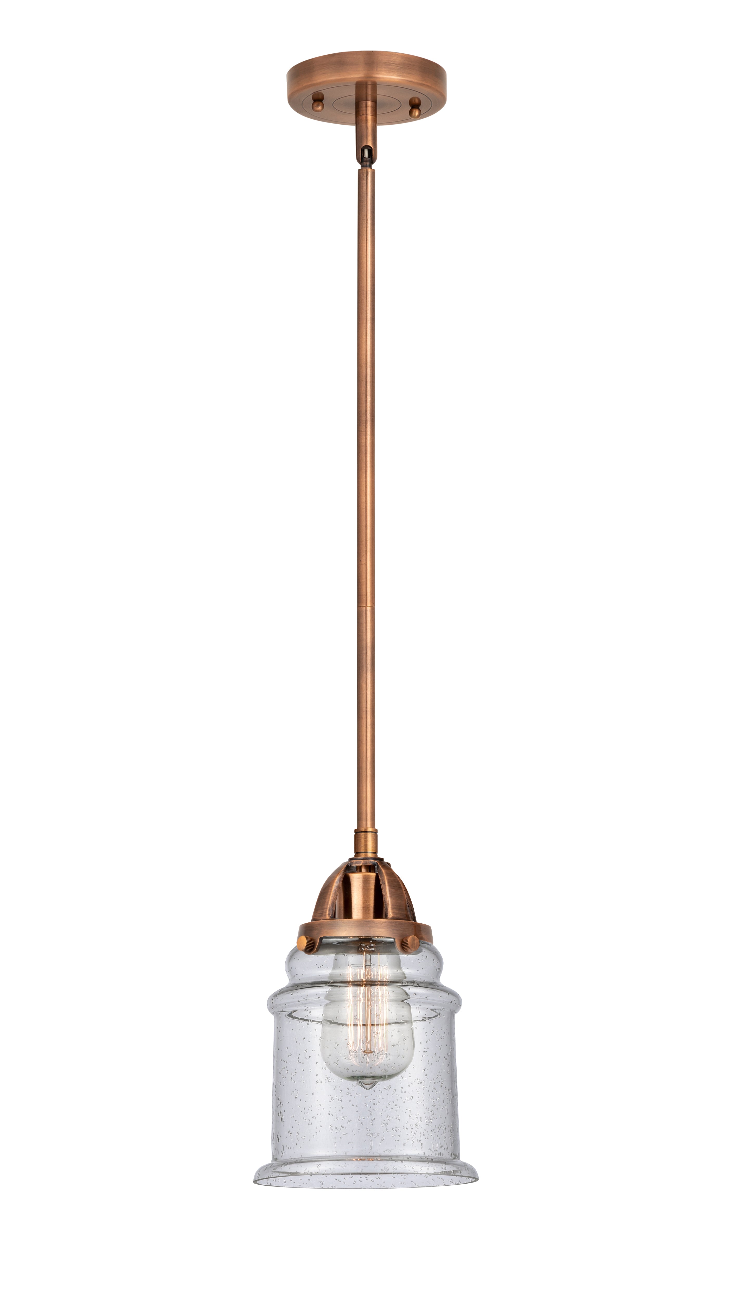 Nouveau 2 Mini Pendant Antique Copper Finish