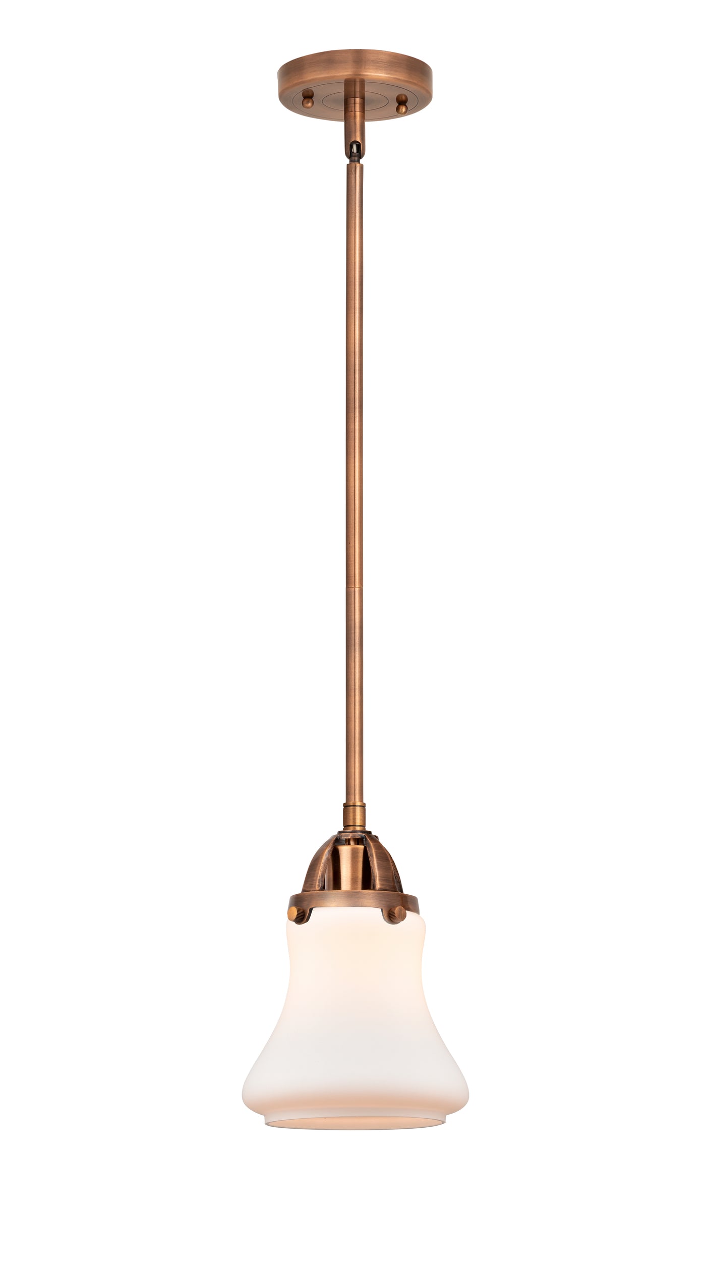Nouveau 2 Mini Pendant Antique Copper Brass