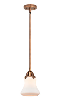 Nouveau 2 Mini Pendant Antique Copper Brass