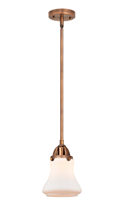 Nouveau 2 Mini Pendant Antique Copper Brass