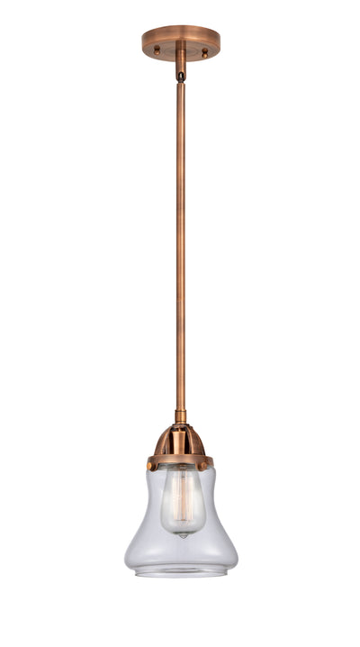Nouveau 2 Mini Pendant Antique Copper Brass