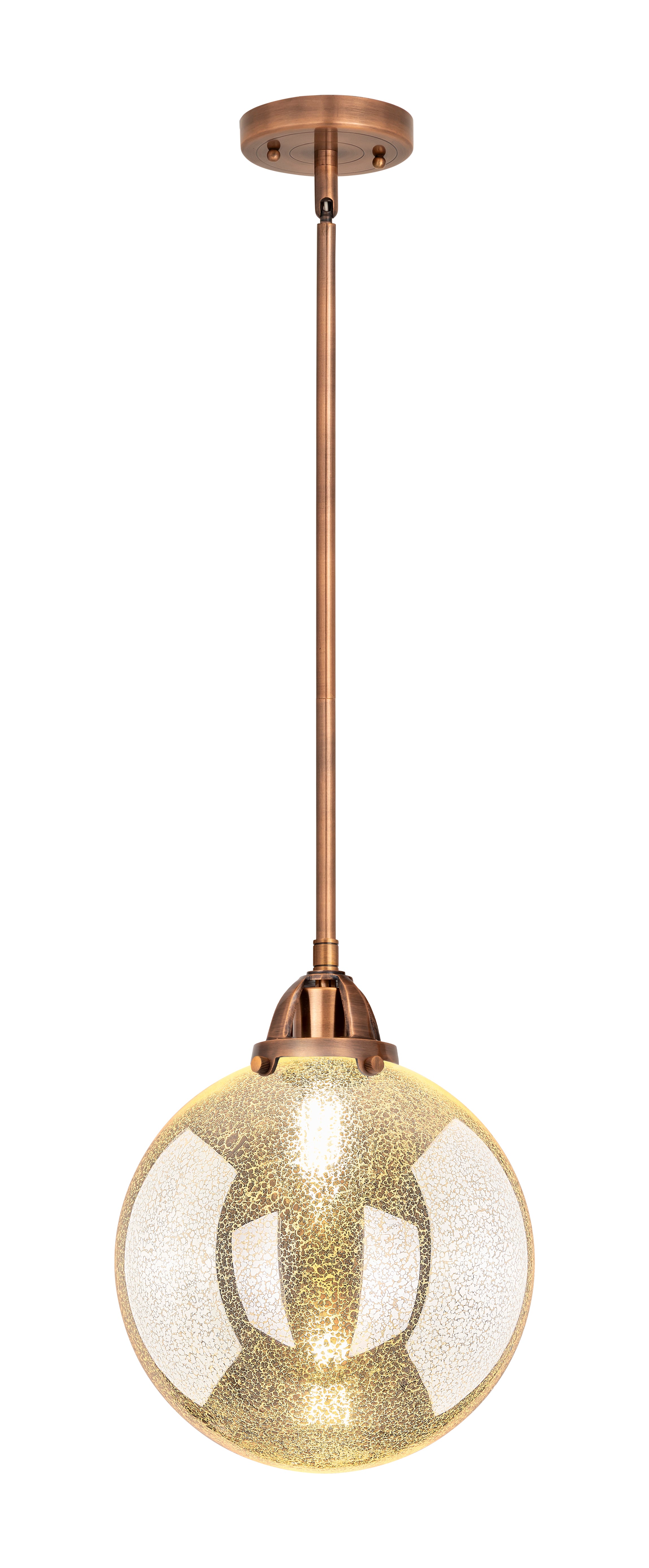 Nouveau 2 Mini Pendant Antique Copper Finish