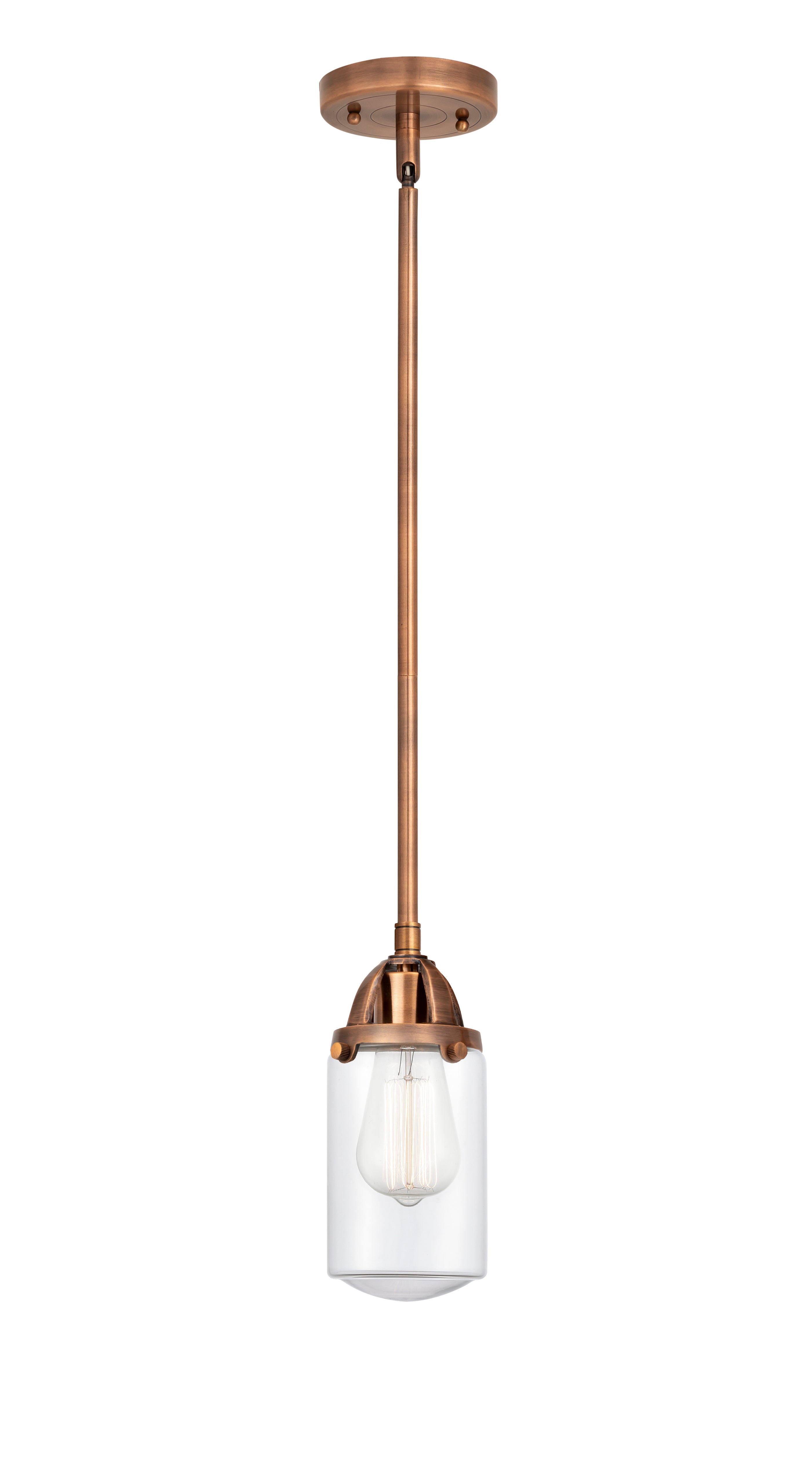 Nouveau 2 Mini Pendant Antique Copper