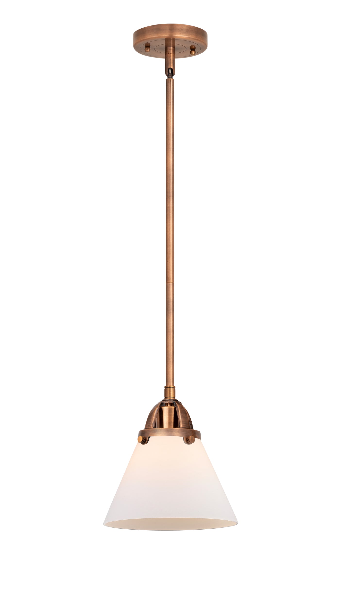 Nouveau 2 Mini Pendant Antique Copper Brass