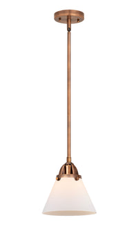 Nouveau 2 Mini Pendant Antique Copper Brass