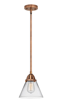 Nouveau 2 Mini Pendant Antique Copper Brass
