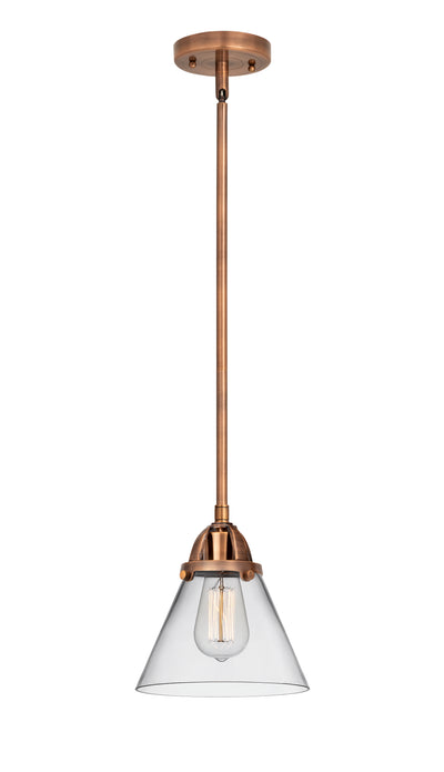 Nouveau 2 Mini Pendant Antique Copper Brass
