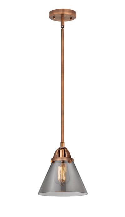 Nouveau 2 Mini Pendant Antique Copper Brass