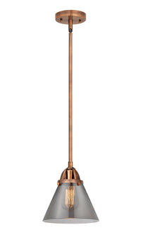 Nouveau 2 Mini Pendant Antique Copper Brass