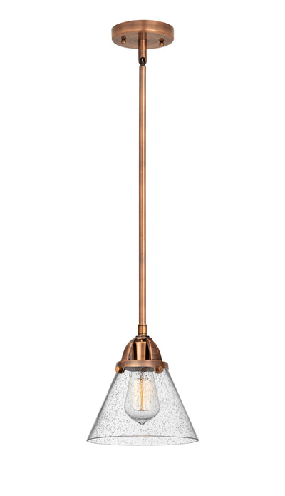 Nouveau 2 Mini Pendant Antique Copper Brass