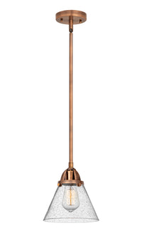 Nouveau 2 Mini Pendant Antique Copper Brass