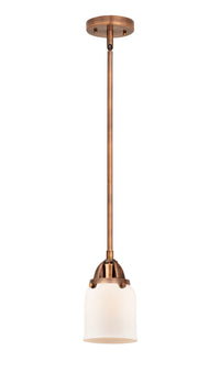 Nouveau 2 Mini Pendant Antique Copper Brass