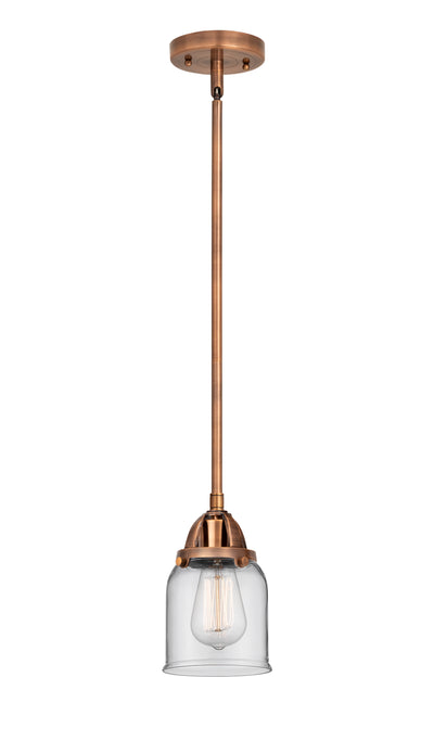 Nouveau 2 Mini Pendant Antique Copper Brass
