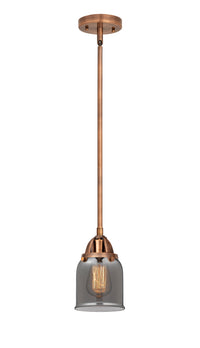 Nouveau 2 Mini Pendant Antique Copper Brass