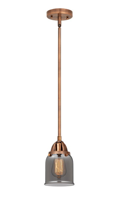 Nouveau 2 Mini Pendant Antique Copper Brass
