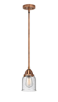 Nouveau 2 Mini Pendant Antique Copper Brass