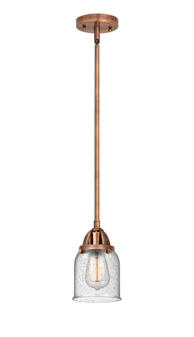Nouveau 2 Mini Pendant Antique Copper Brass