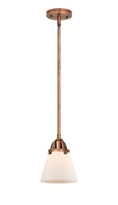 Nouveau 2 Mini Pendant Antique Copper Brass