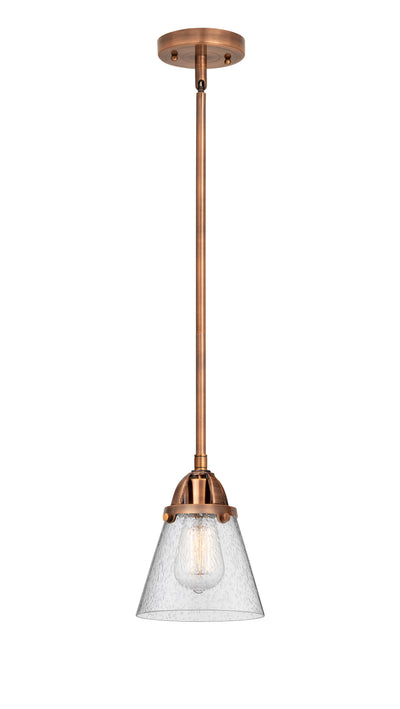 Nouveau 2 Mini Pendant Antique Copper Brass