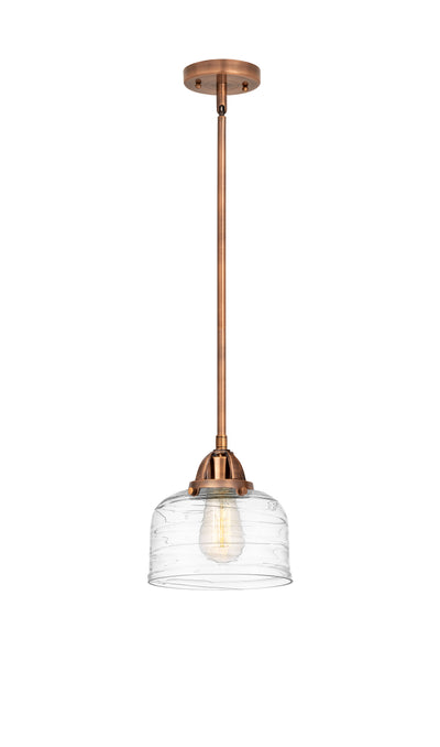 Nouveau 2 Mini Pendant Antique Copper Brass