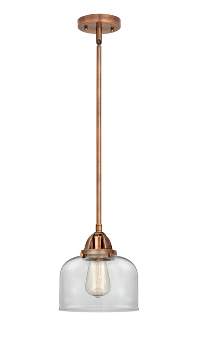 Nouveau 2 Mini Pendant Antique Copper Brass