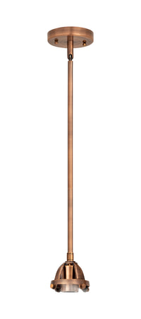 Nouveau 2 Mini Pendant Antique Copper Brass