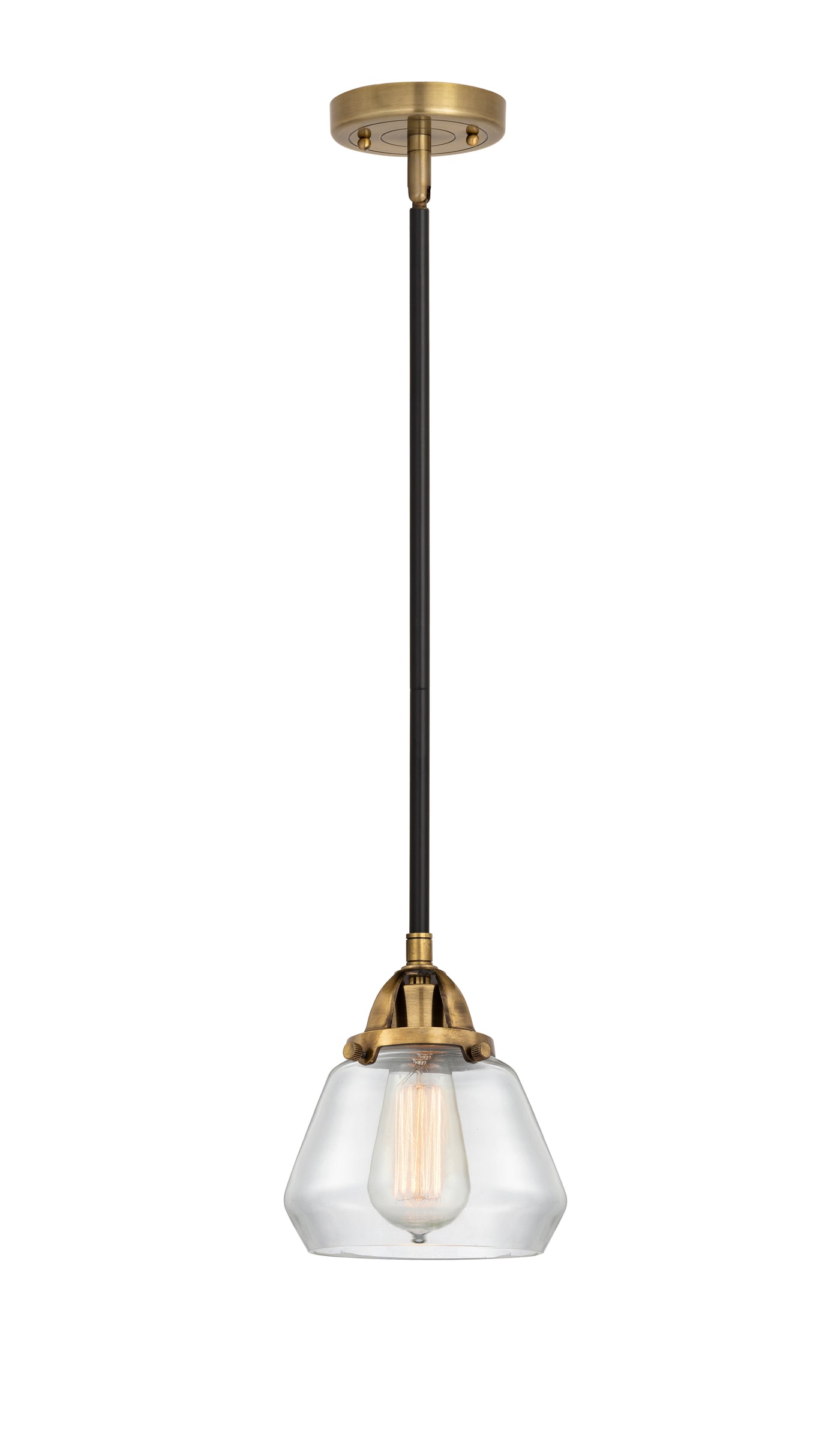 Nouveau 2 Mini Pendant Antique Copper Brass