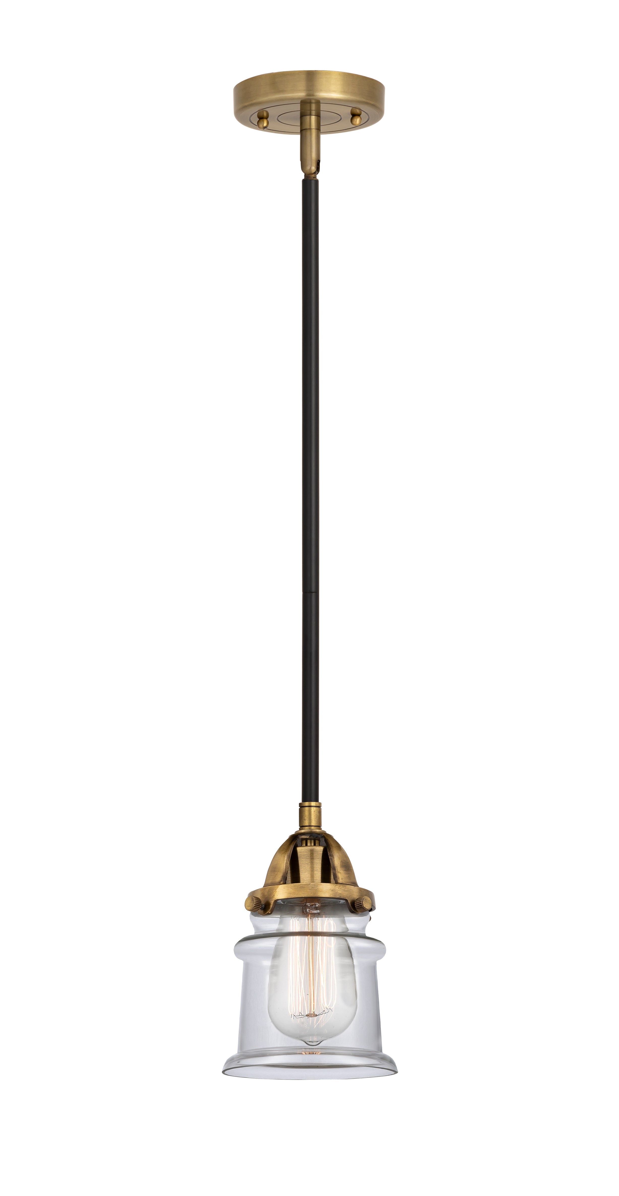 Nouveau 2 Mini Pendant Antique Copper Brass