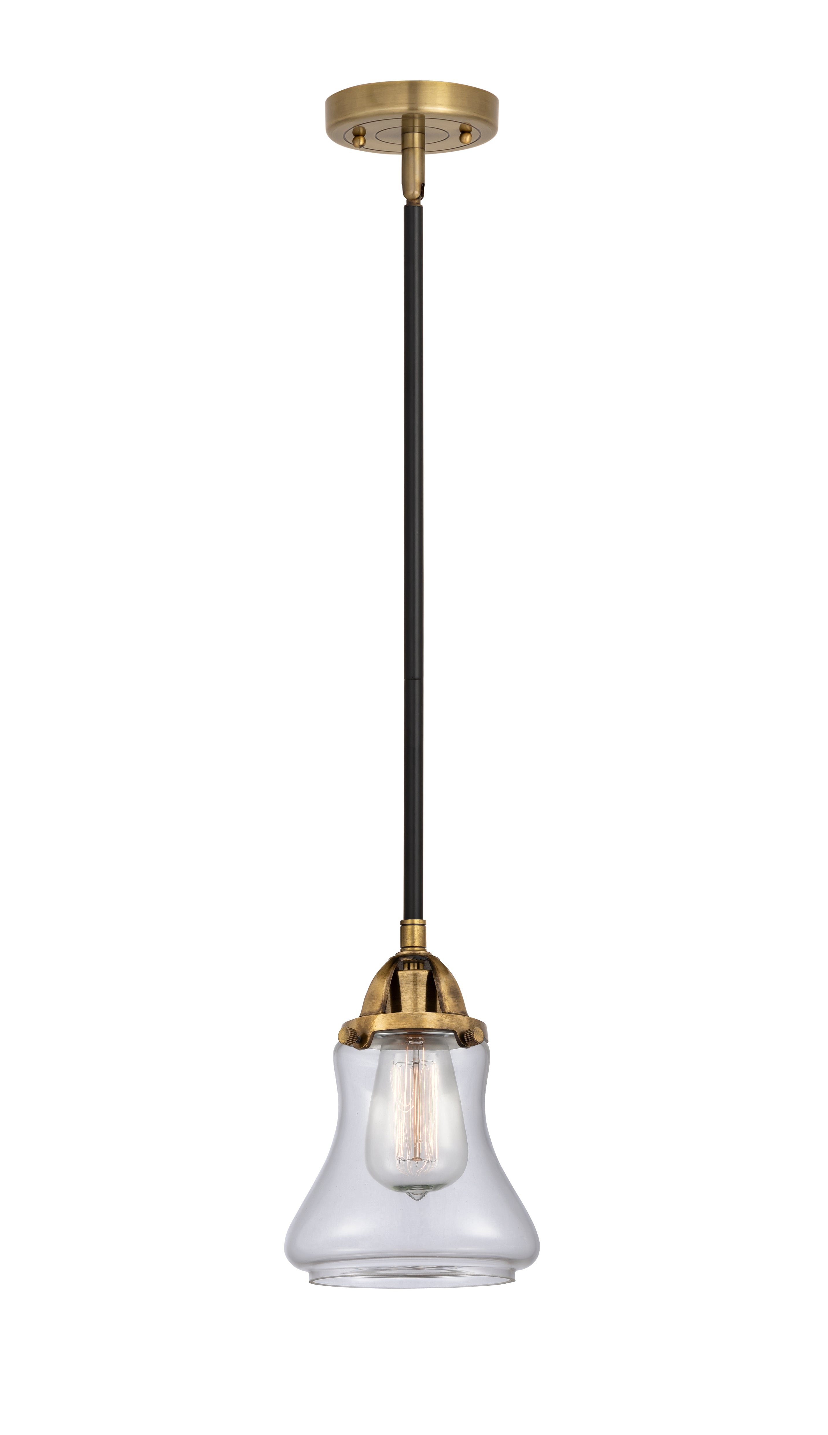 Nouveau 2 Mini Pendant Antique Copper Brass