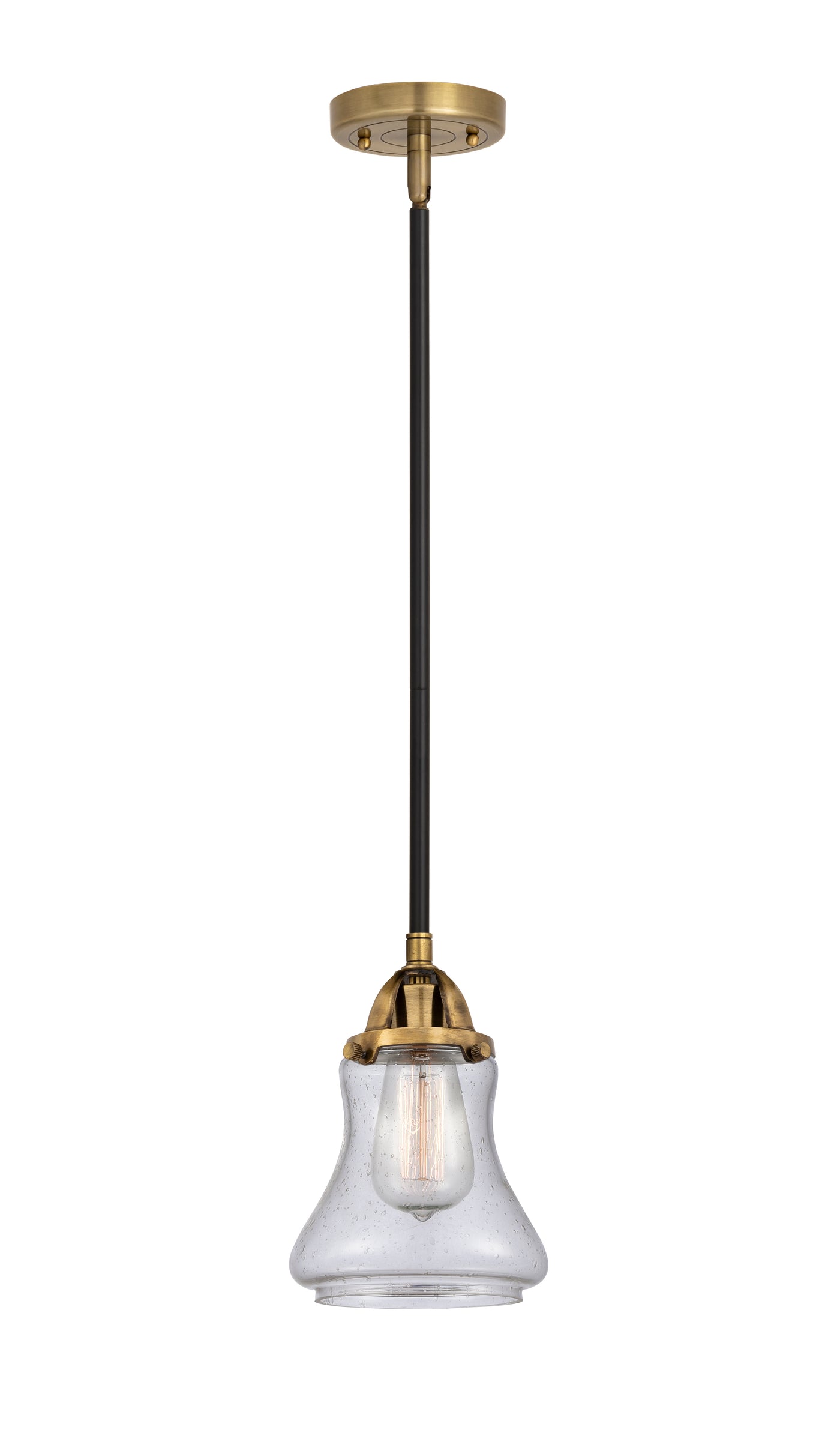 Nouveau 2 Mini Pendant Antique Copper Brass