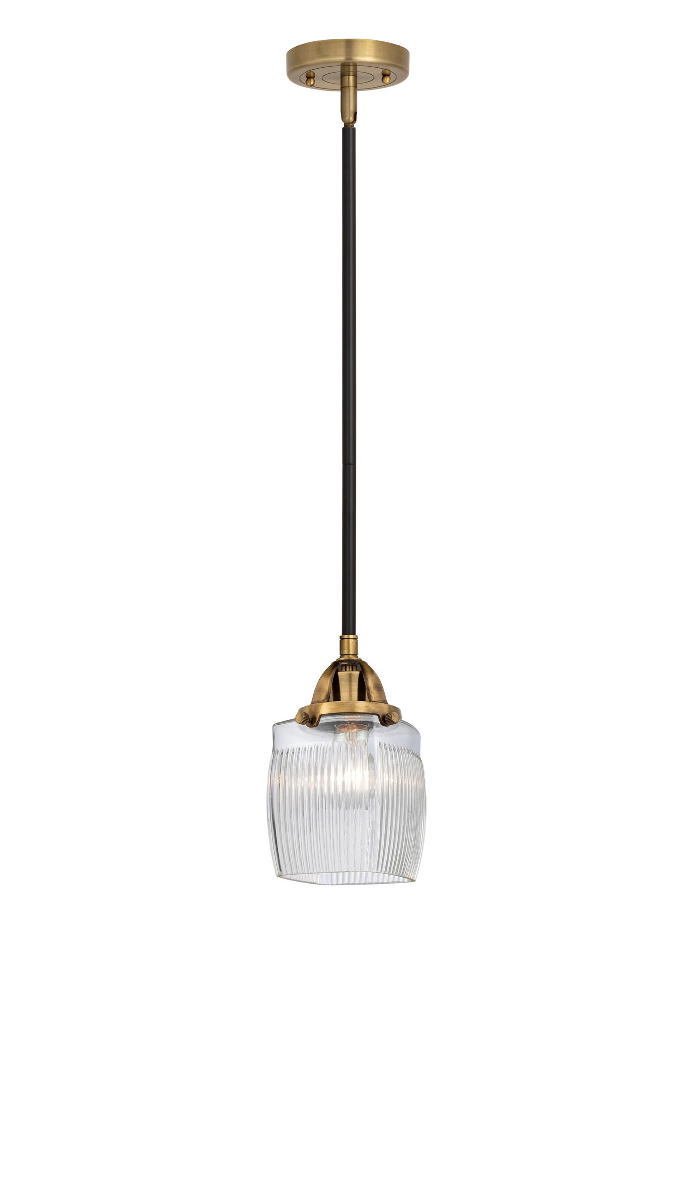 Nouveau 2 Mini Pendant Antique Copper Brass
